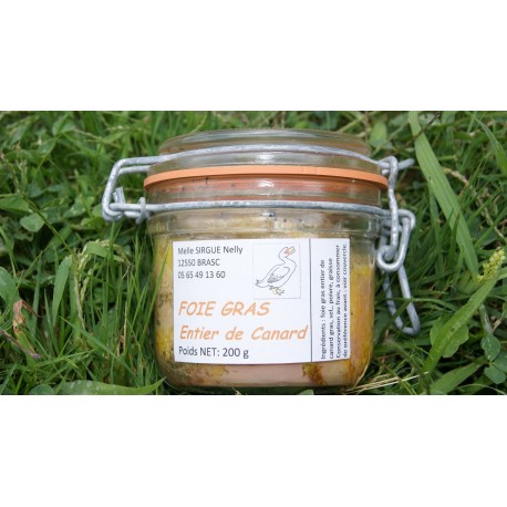 Foie gras entier de canard 180 gr en verrine